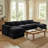 Boneless Modular Sectional Sofa, Double-Layer U-Shaped Cushion Cloud Comfort Couch-646624356-643902668
