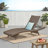 SALEM PE WICKER CHAISE LOUNGE BEACH DECK CHAIR CUSION-1345797815