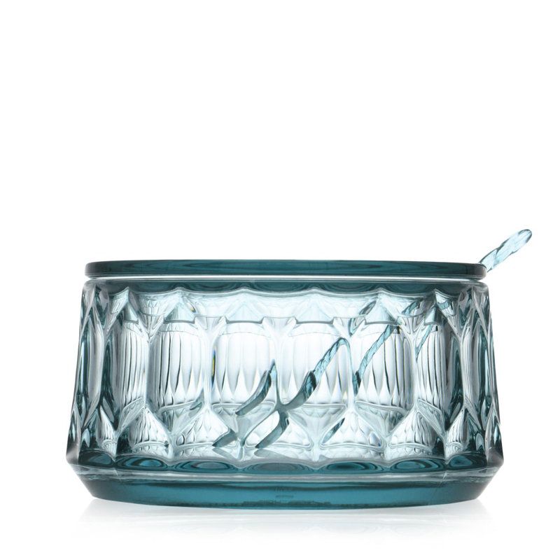 Jellies Sugar Bowl with Lid, Light Blue