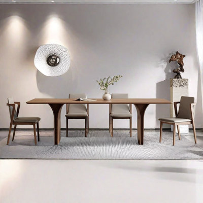 Minimalist dining table and chair set