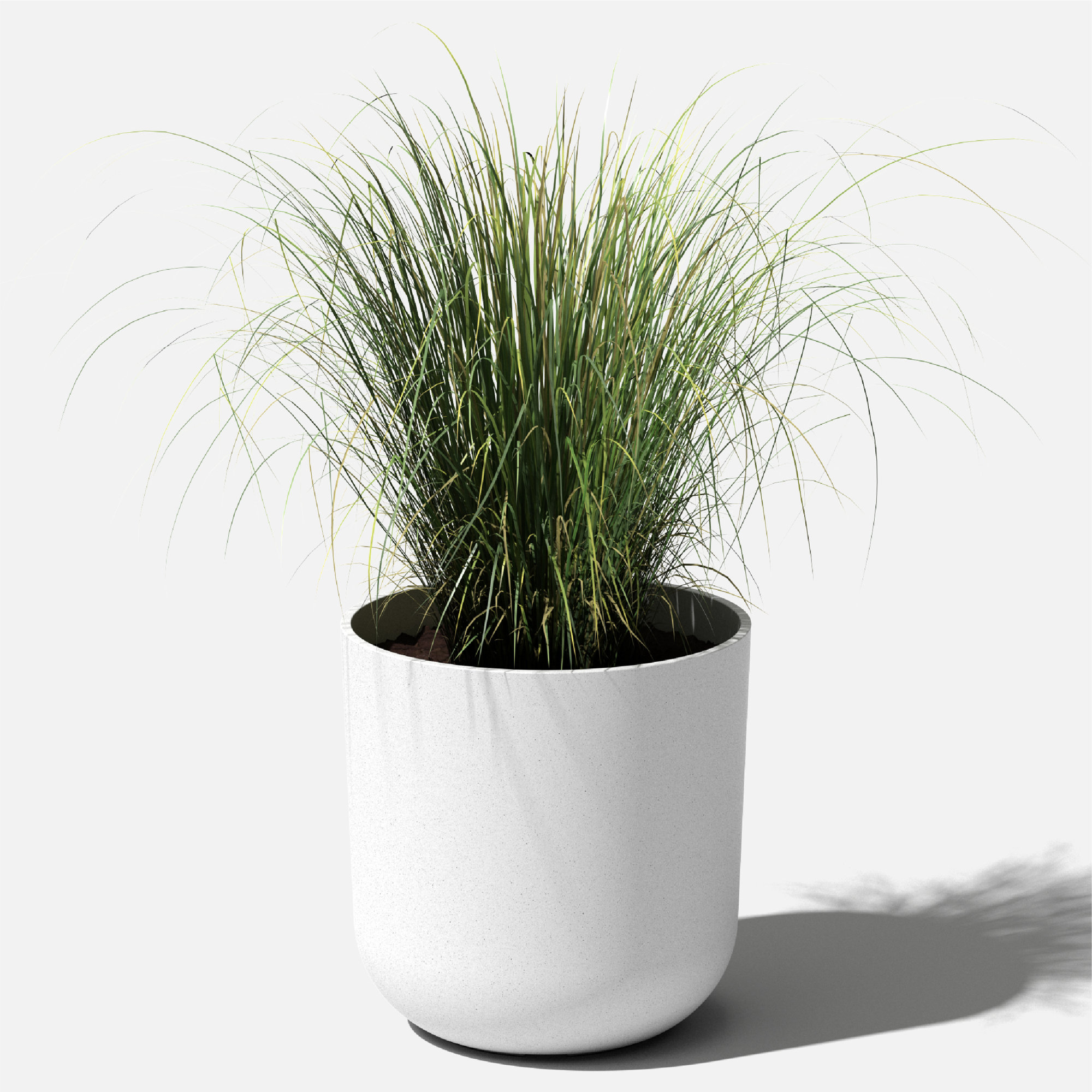 Mason Series Kona Planter, White, 10.25" H x 10" W x 10" D, 1