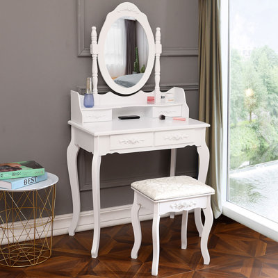 Hoglund Vanity Set with Mirror by Andover Mills