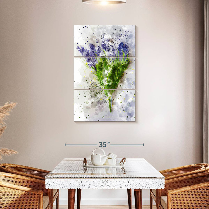 Harnek Wispy Lavender, 45" H x 28" W