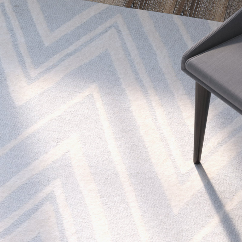 Tapis en laine touffeté à la main Sanyla, Rectangle 4 pi x 6 pi