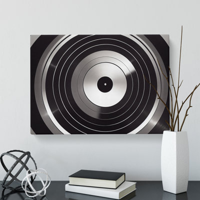 Glamorous Vinyl Record Art - Wrapped Canvas Print