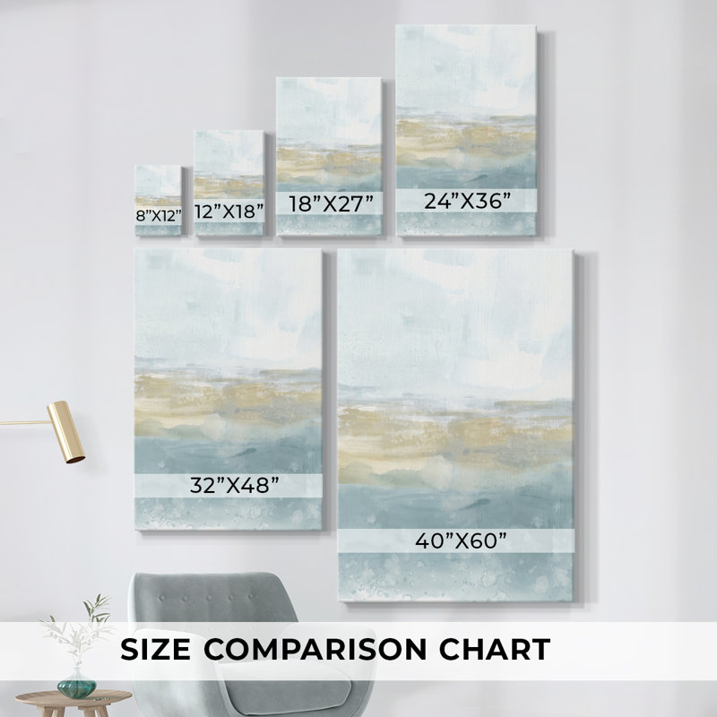 Sea Mist Vista II -Galery Wraraped Cavas, H 27 po x l 18 po