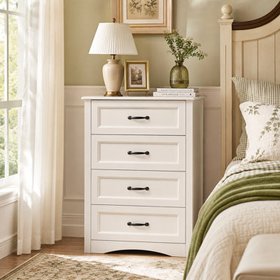 Ergica 4 or 5-Drawer Wooden Dresser