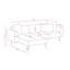 Canapé modulaire 99,036 po Tinnelle-724916582-724916583
