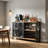 Bluffton Wine Bar Cabinet for Glasses, Sideboard with Doors-10014973