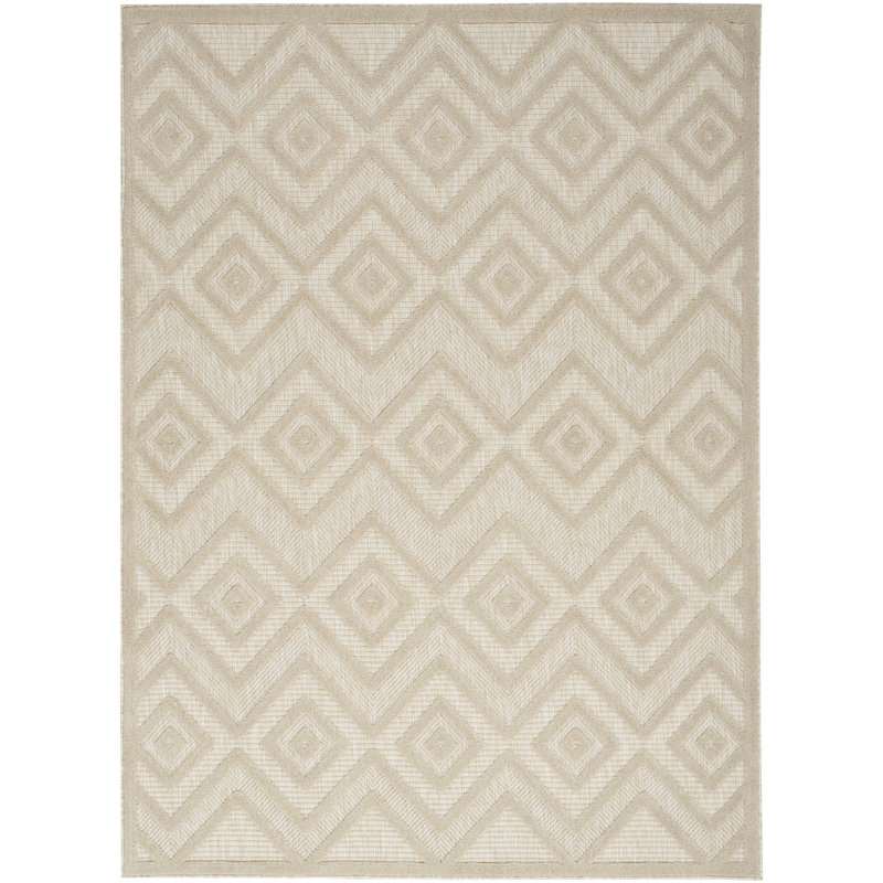 Klowie Geometric Indoor/Outdoor Area Rug, Rectangle 5' x 7'