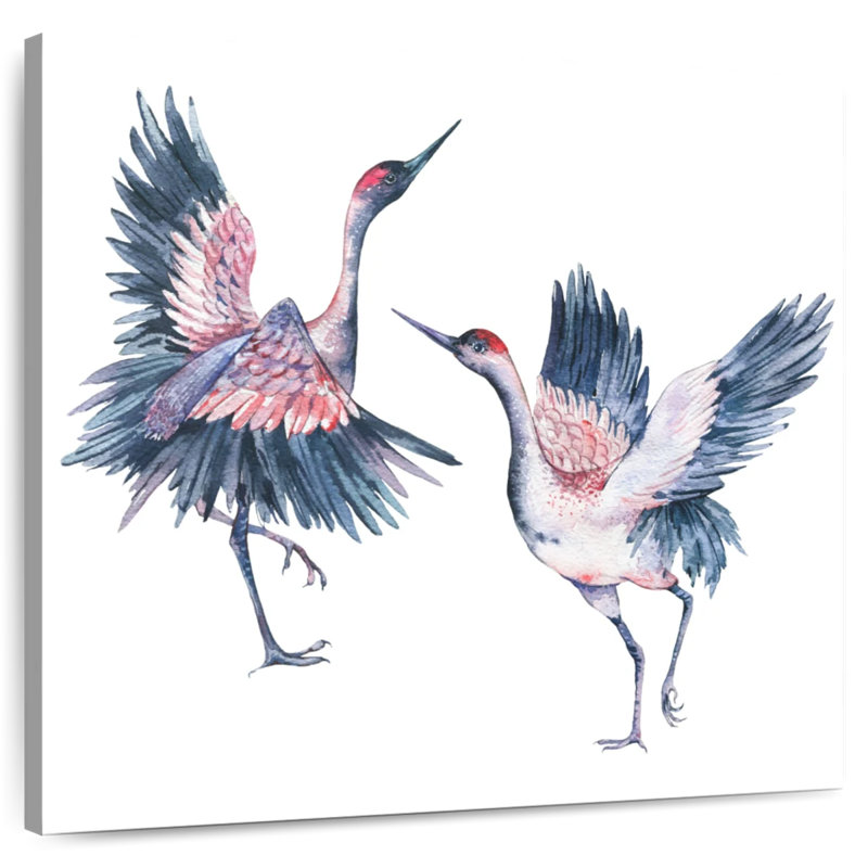 Crowle Crowned Cranes, 10" H x 10" W