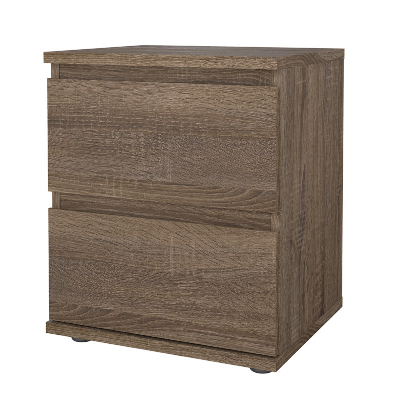 Table de chevet 2 tiroirs Wigdis, Truffe