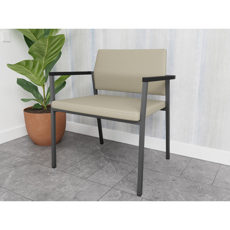 Fauteuil de réception Avon Rx, Tour de guet en vinyle, Gris anthracite