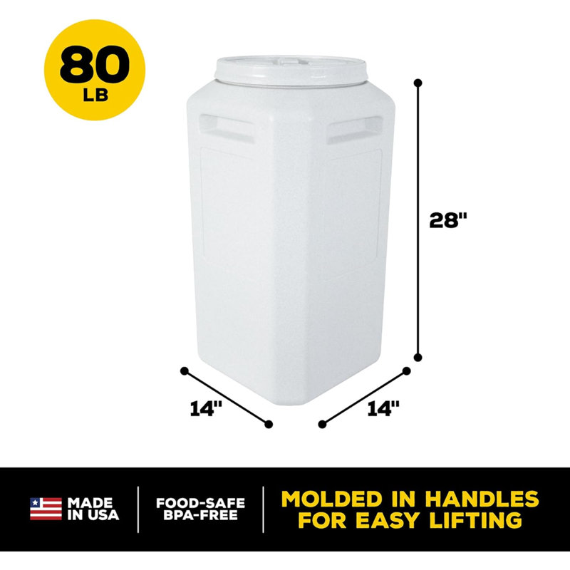 White Food Storage Container