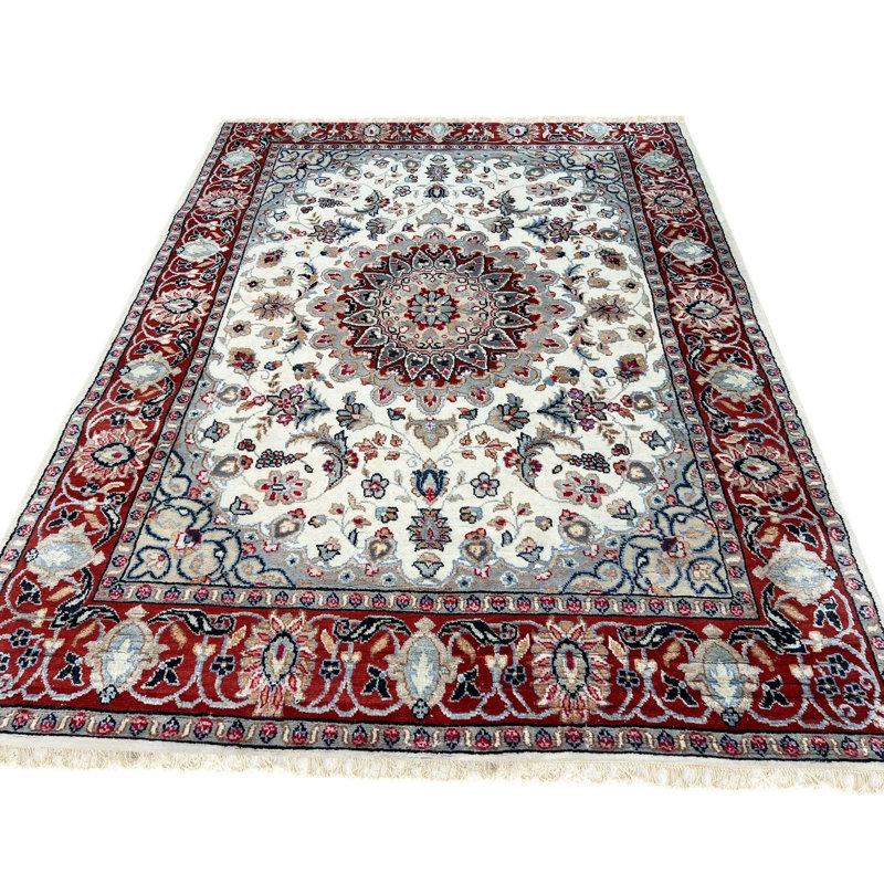Hand Knotted Wool Floral Area Rug