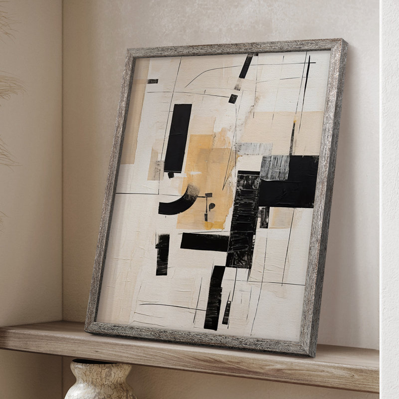 Reproduction encadrée ABSTRACT Series CECXLIX - bois massif, H 21 po x l 17 po