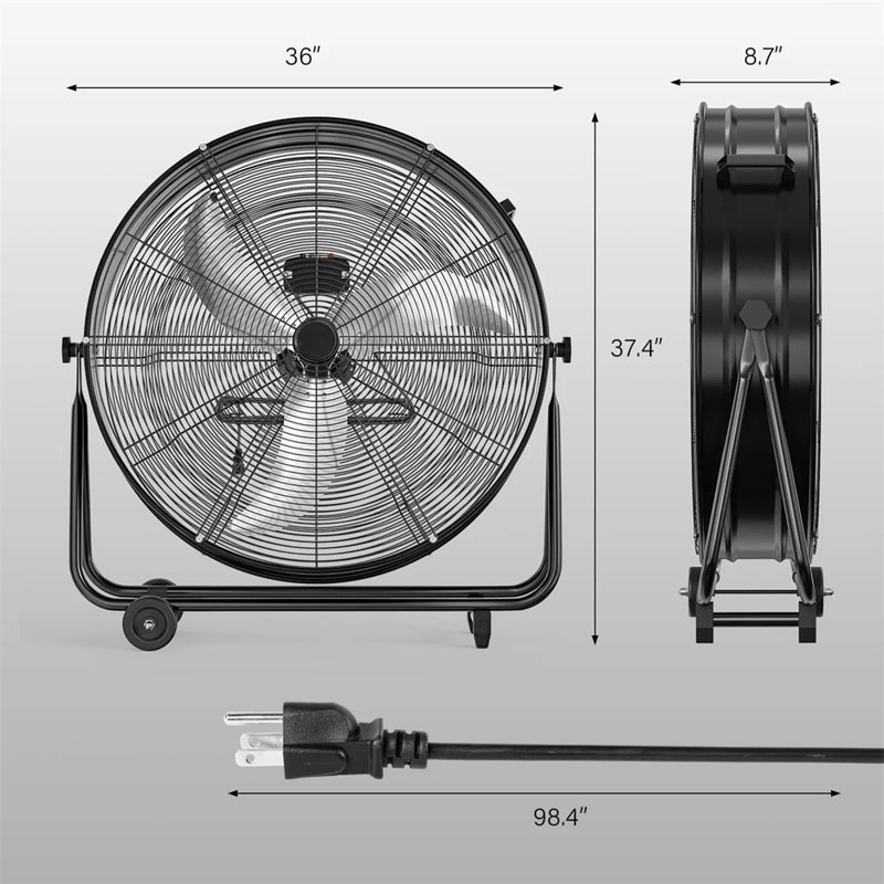 Ventilateur tambour 30 "230W 110V