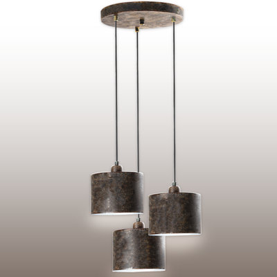 Luminaire suspendu à hauteur réglable 3 lumières