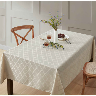Sarok Rectangle Geometric Jacquard Tablecloth