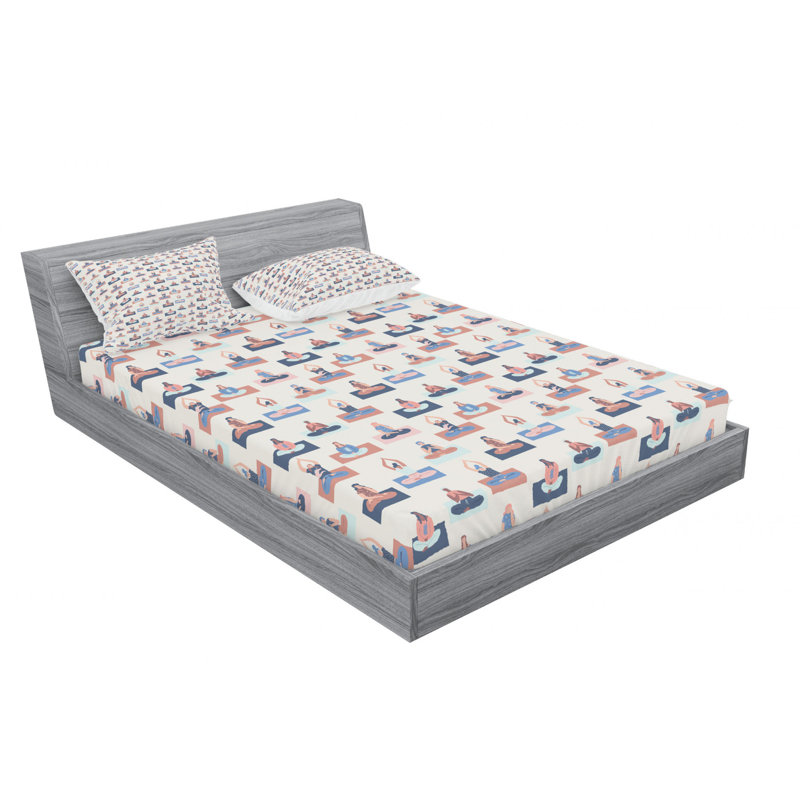 Microfiber Sheet Set, Queen Sheet Set with Fitted Sheet