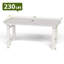 Ensemble de salle à manger rectangulaire 4 pièces pour 4 personnes avec trou pour parasol 4 personnes-1351019253