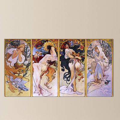 Mucha Alphonse - Wrapped Canvas Painting