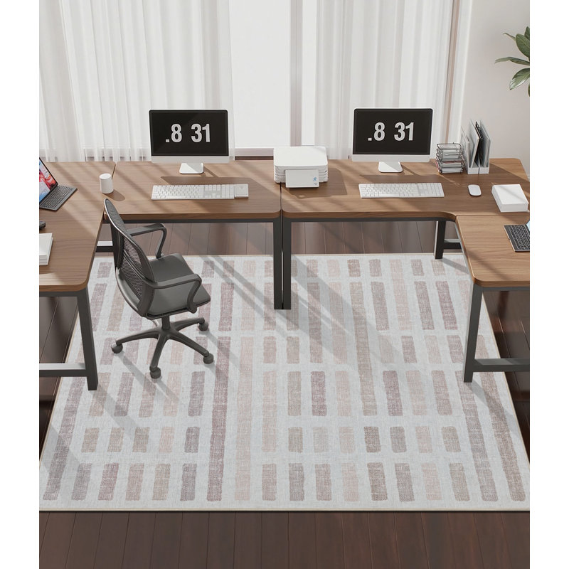 Chair Mat Floor Protector & Style Enhancer for Home Office or Dining Spaces, 48" W X 72" D