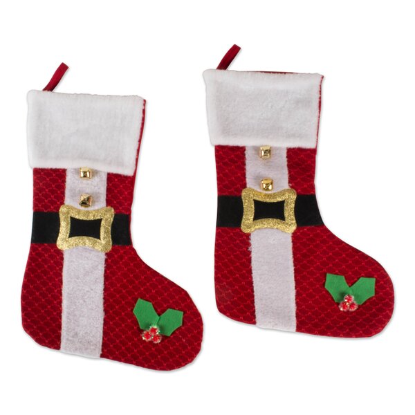 The Holiday Aisle® Edmore Santa and Snowman Stocking | Wayfair