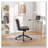 Bizerte Adjustable Swivel Criss-Cross Chair,Wide Seat/ Office Chair /Vanity Chair,Gray-550765657