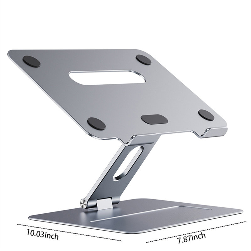 Support portable pliable pour ordinateur portable, Argent
