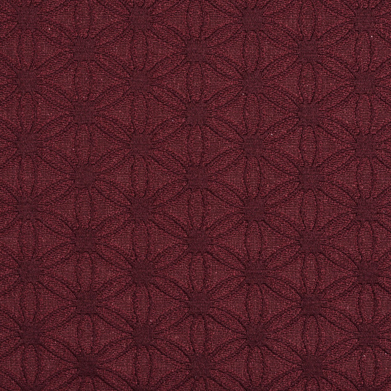 Tissu floral matelassé, Bourgogne 3