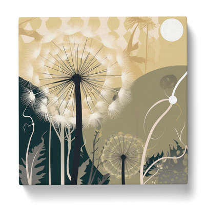Dandelion Art Deco No.3 - No Frame Print