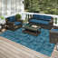 Tapis contemporain contemporain pied-de-poule 1 pi 8 po x 2 pi 6 po-1282307502