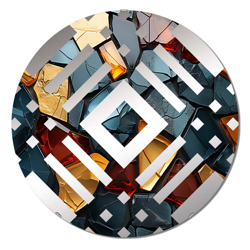 Braylei - Diamond Decorative Mirror, 31.4" x 31.4"