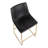 Upholstered Counter Stool with Metal Frame-50176432