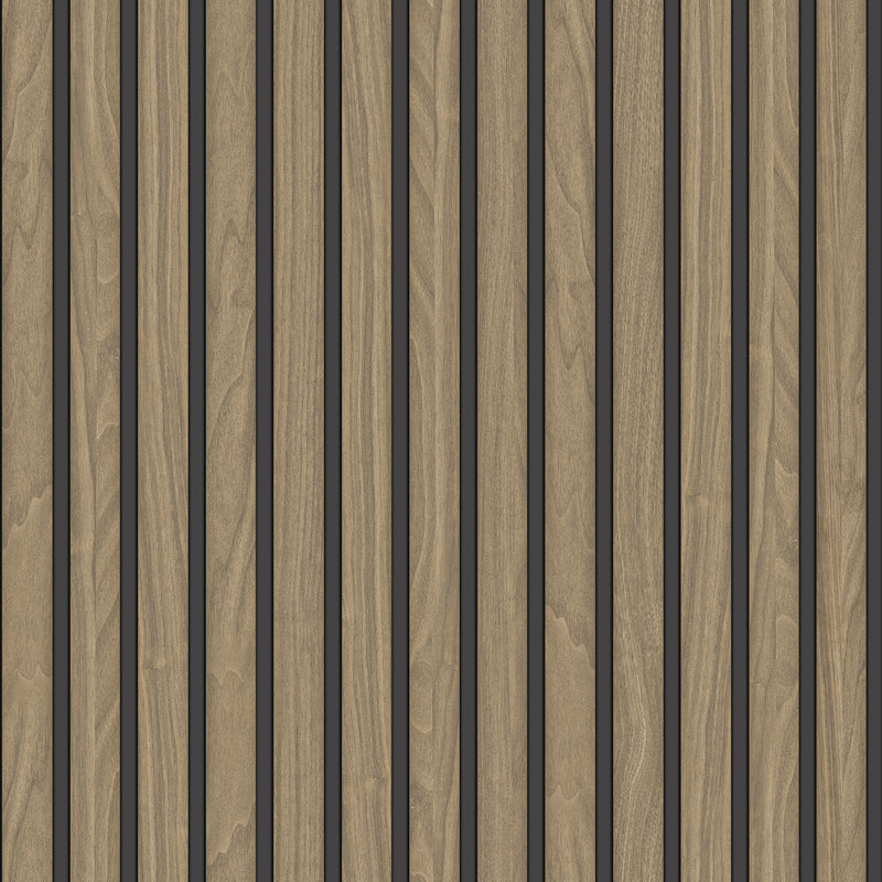 Miyamoto 10.05m x 53cm Textured Matte Wallpaper Roll, Walnut