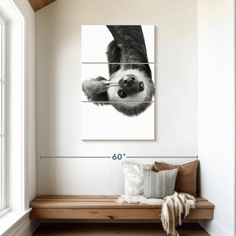 Brampt Sloth BW, 45'' H x 28'' W