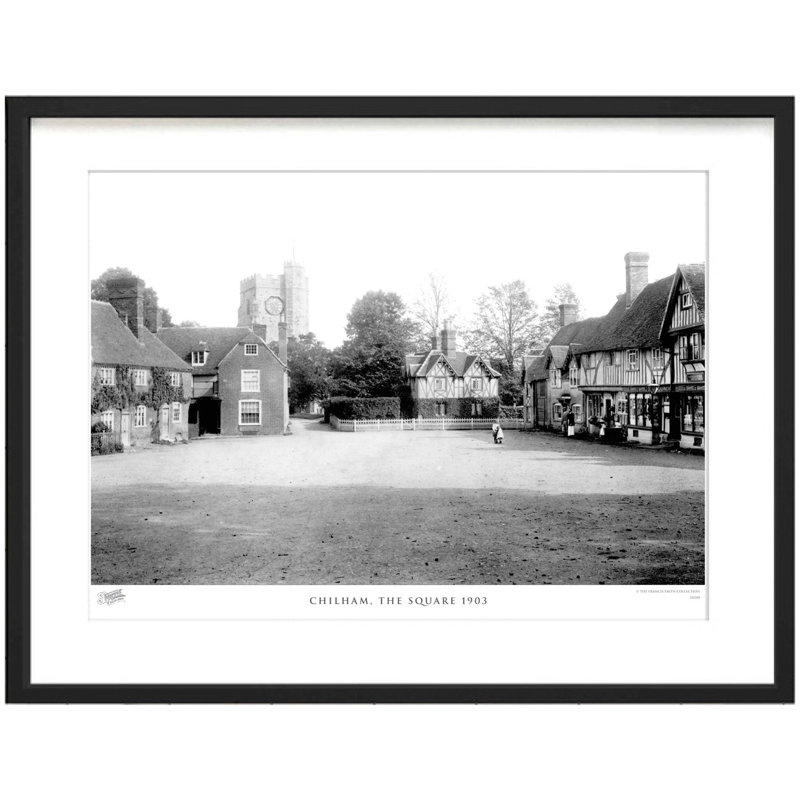 Chilham, The Square 1903 - Single Picture Frame Print, 28cm H x 36cm W x 2.3cm D