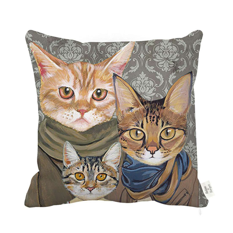 Angell Animal Print Reversible Throw Pillow