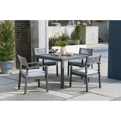 Eden Town Outdoor Dining Table And 4 Chairs -  Signature Design by Ashley, PKG013828