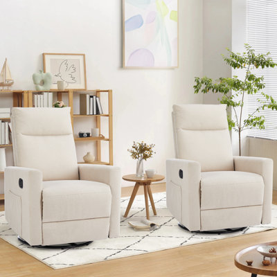 Ensemble de fauteuils inclinables et berçants 2 pièces