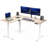 VIVO Electric Corner Desk, L-Shaped Workstation-102434968-128929259
