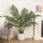 120cm Faux Palm with Grass in Ceramic Pot