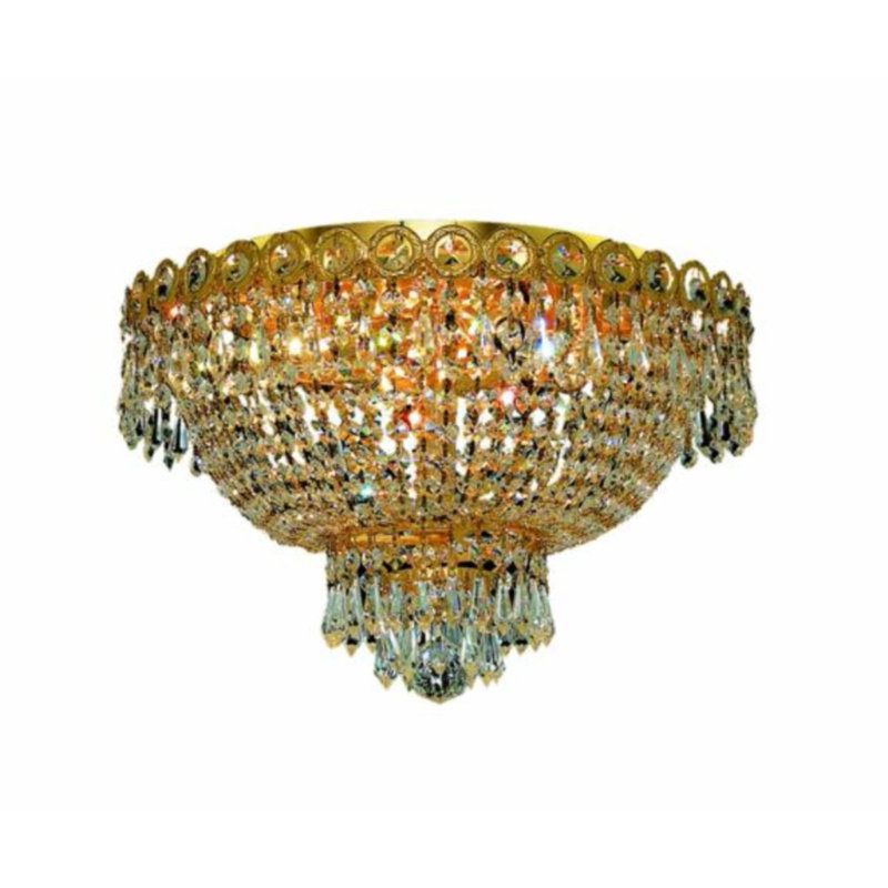 Stoltz Crystal Flush Mount, Gold, Royal Cut