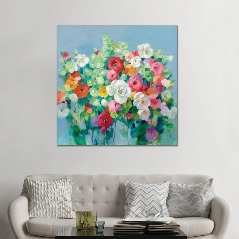 «June Beauties» par Danhui Nai - reproduction, Toile tendue, Aucun mat, H 48 po x l 48 po x 1,5 po