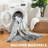 Modern Abstract Gray/White/Gold Machine Washable Area Rug-1890005772