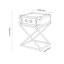 Adriano Cross Legs End Table