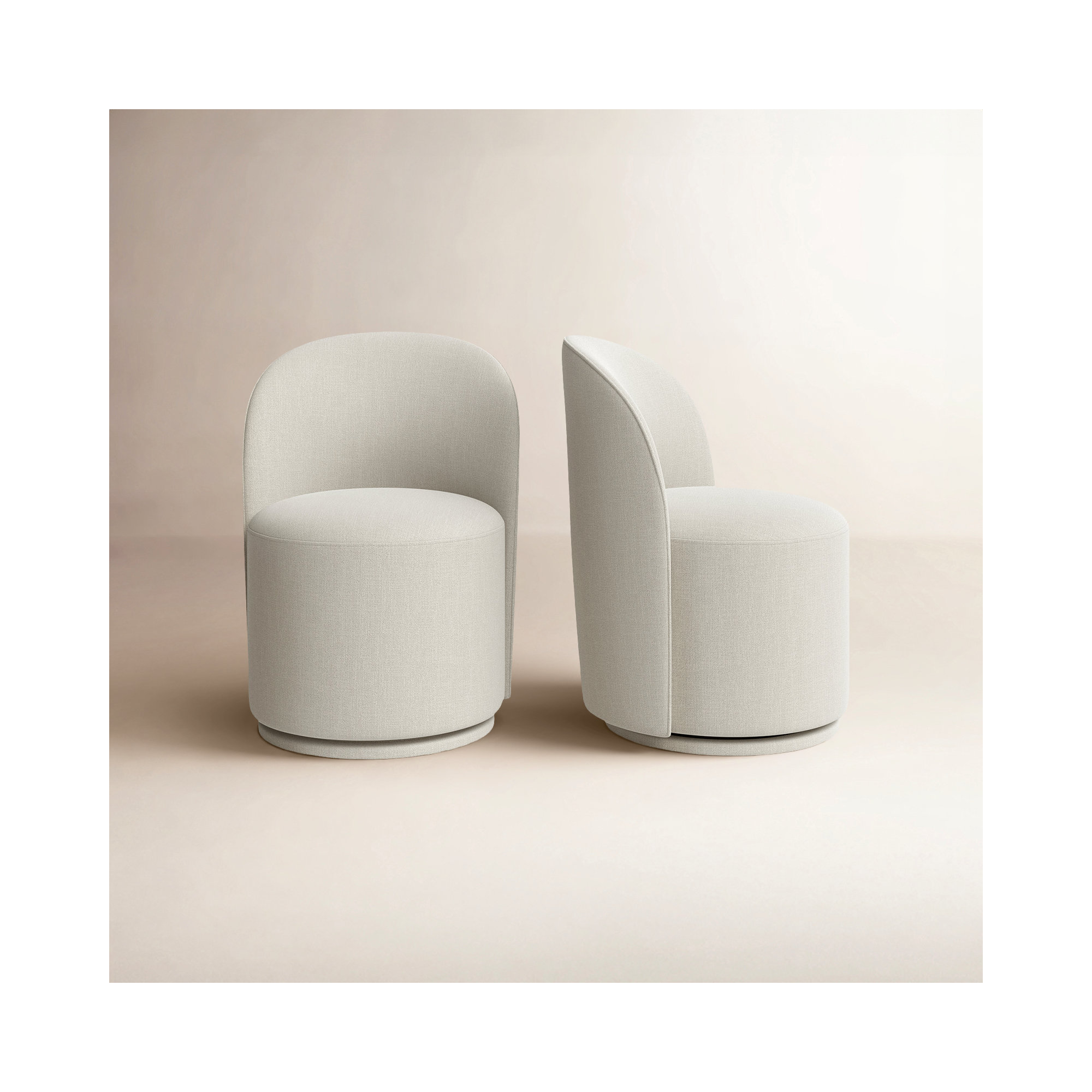 Sharlene Upholstered Side Chair, Effie Linen Performance Linen