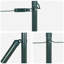 120 cm H x 3.2 cm W Steel Fencing Kits Fencing