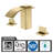 3 Hole Waterfall Bathroom Faucet, 8 Inch Widespread Bathroom Sink Faucet-65462629